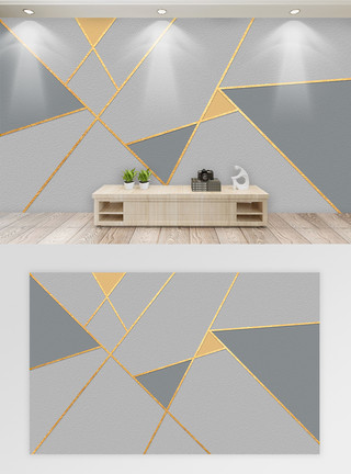抽象壁纸北欧几何电视背景墙模板