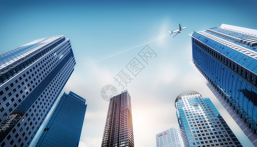 造飞机大气商务城市设计图片