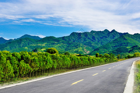 青山风景乡村公路设计图片