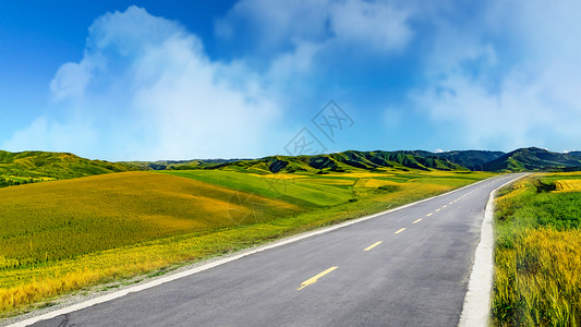 绿油油青山乡村公路设计图片