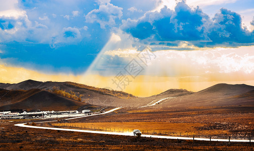 乡村道路背景图片