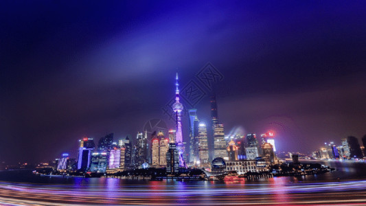 中国夜景科技互联网城市动态背景gif高清图片