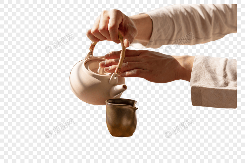 茶道冲茶图片