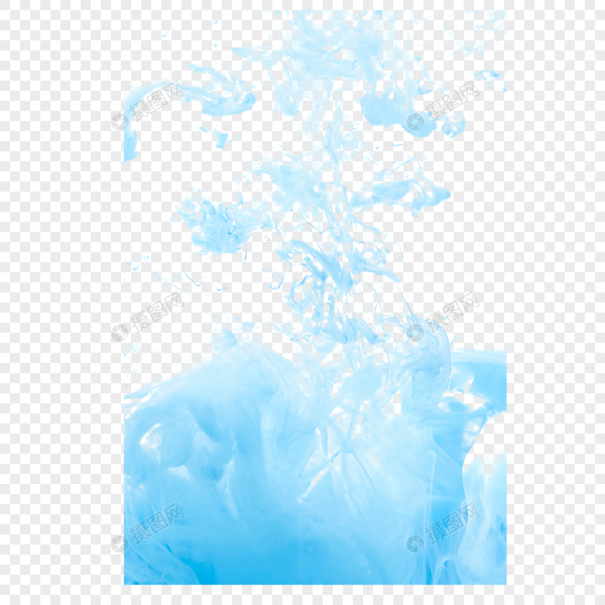 蓝色液体流动图片