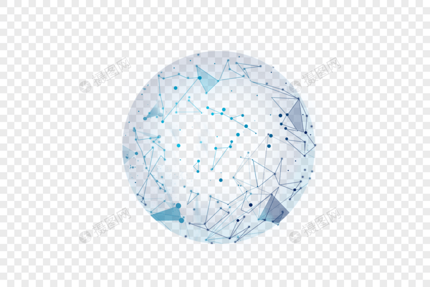 蓝色科技感地球图片