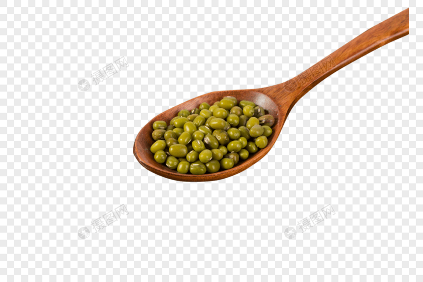 一勺子绿豆图片