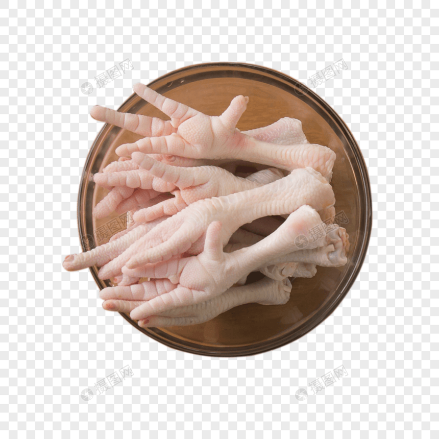 红烧鸡爪食材图图片
