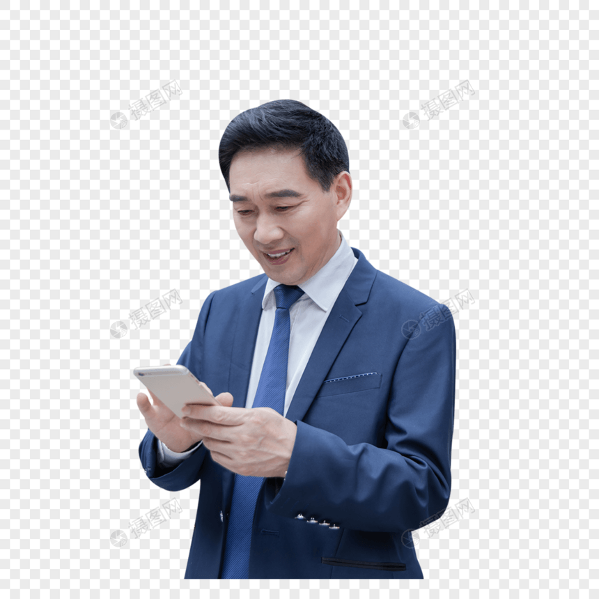 商务男性用手机图片