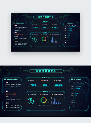 后台网页ui设计互联网数据中心web界面模板