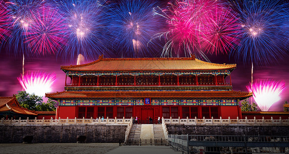 红色城门国庆节背景国庆节背景设计图片
