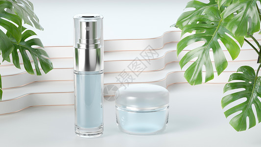 包装水清新化妆品模型设计图片
