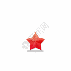 红色五角星GIF图片