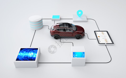 汽车电子设备新能源汽车设计图片