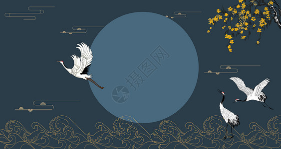 农历 传统 24节气 三月初九重阳节背景设计图片