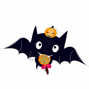 小糖果素材万圣节蝙蝠装饰高清图片