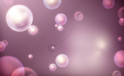 紫色秋水仙化妆品背景设计图片
