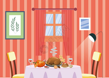 感恩节大餐背景图片