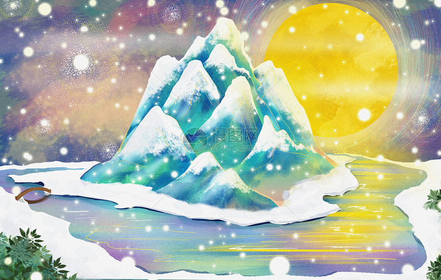 创意雪景图片