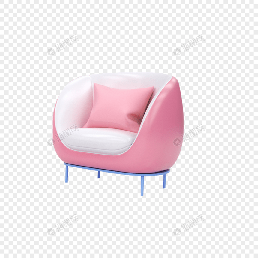 粉色沙发图片