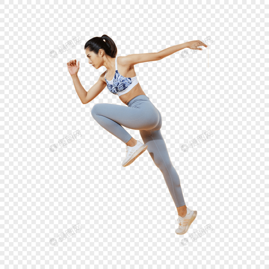 女性奔跑图片