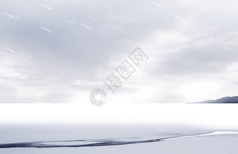 雪地行走雪地背景设计图片