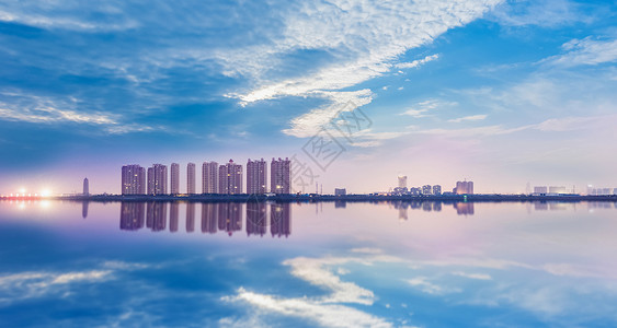 滨鹬天际线城市背景设计图片
