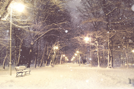 冬天里雪景冬天雪景GIF高清图片