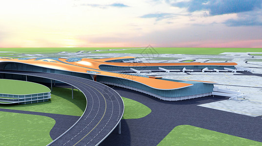 飞机场建筑大兴机场设计图片