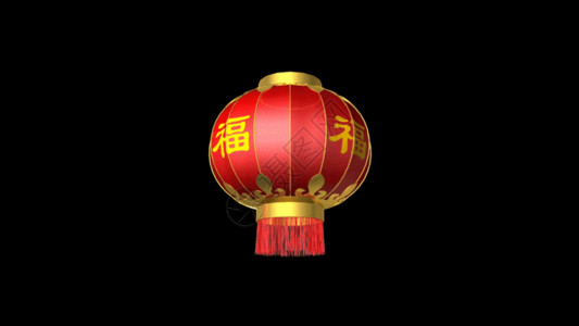 春节晚会节目单灯笼转动GIF高清图片