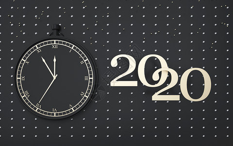 新年钟倒计时2020设计图片