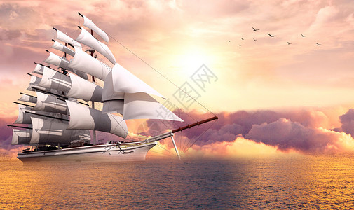 船企业文化扬帆起航设计图片