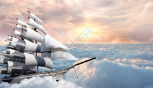 扬帆的船企业文化背景设计图片