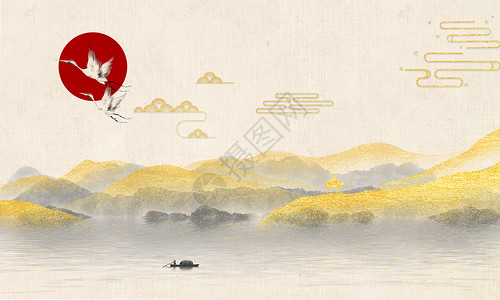 古典清新清新中国风背景设计图片