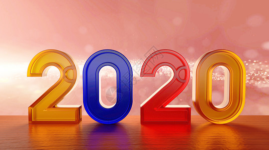质感鼠年简约彩色磨砂玻璃2020设计图片