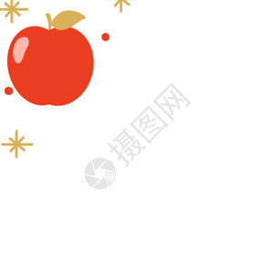 红色的苹果圣诞节平安夜gif高清图片