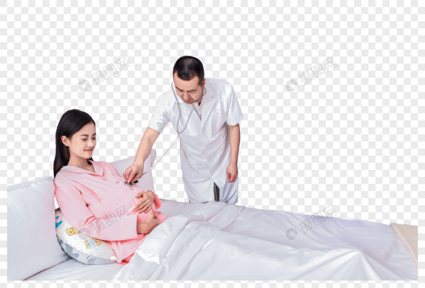 医护人员检查孕妇身体图片