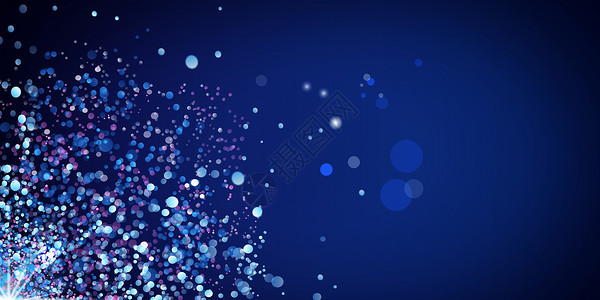 蓝色科技粒子背景图片