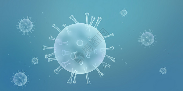 肺炎知识细菌病毒医疗背景设计图片