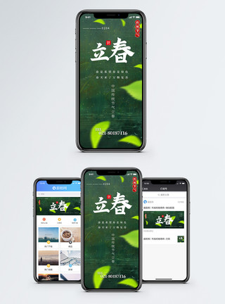 立春手机立春节气手机海报配图模板