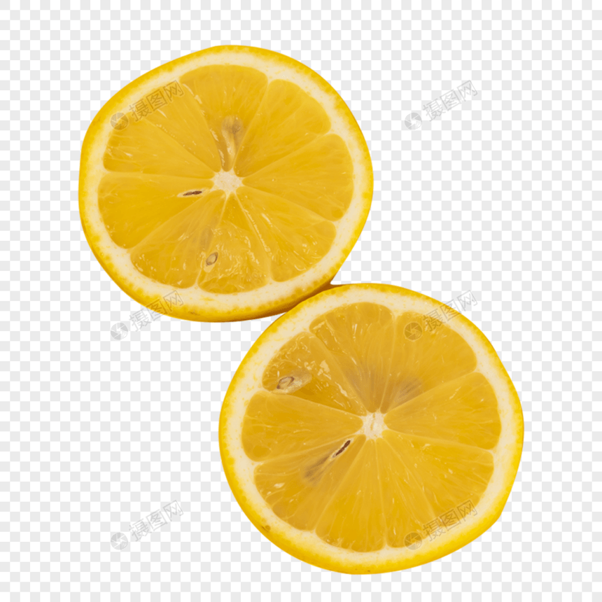 新鲜水果柠檬片图片