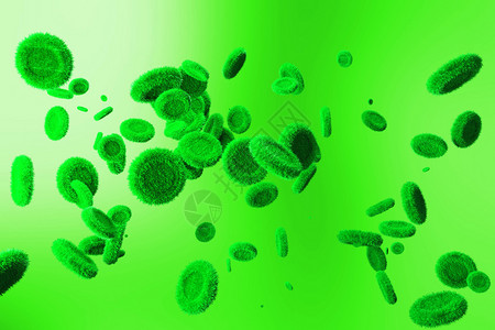 C4D病毒细胞场景背景图片