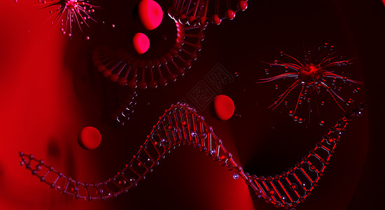 DNA双螺旋生物图片