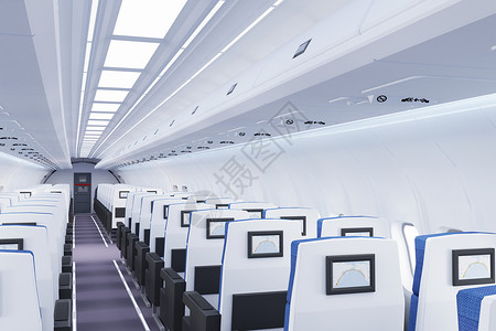 飞机机舱机舱座位高清图片