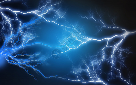 蓝白色闪电光效电流状质感背景设计图片