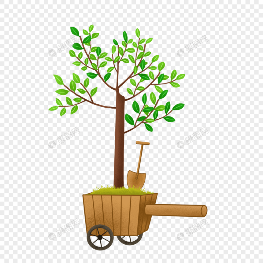 植树共享绿色环境图片