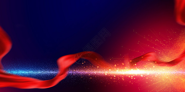 红色火焰光效大气商务背后设计图片