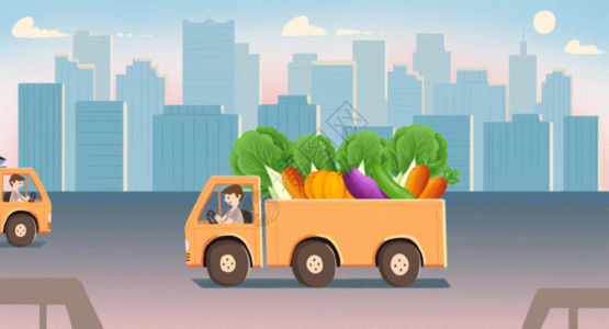蔬菜健康生鲜电商配送GIF高清图片