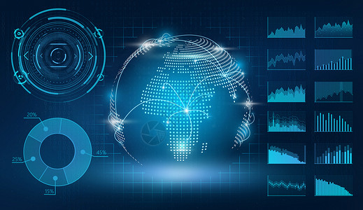 分析图线条科技图表设计图片