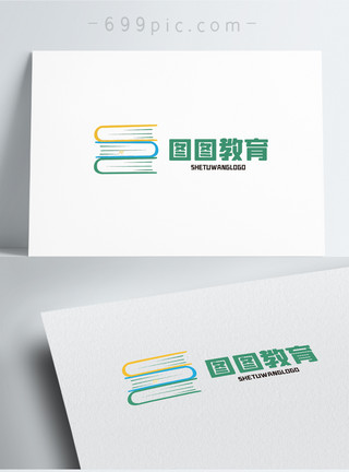 中医网站图图教育logo设计模板