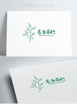 广式茶楼茶叶logo设计模板